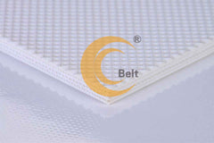 KCB -EM120/2:0.5DT+0.8/3.0W white PVC conveyor belt used in food industries with diamond profile