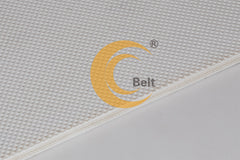 KCB - EM300/3:0.5DT+0.8/4.0W weiße Förderband für Lebensmittel FDA 4mm Diamantprofil Flughafen