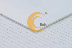 Cinta transportadora de TPU de grado alimenticio de alta temperatura #EM200/2:0+0.3/1.3WPU/AS/HT para procesamiento de pescado, carne y masa