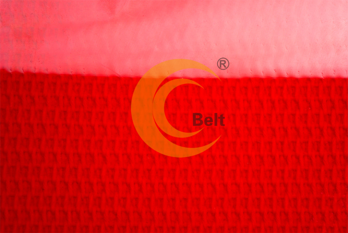 Ceinture de convoyeur résistante aux coupures pour aliments #SOLID150/0.1+2.0/5.0RPU/AS - Parfaite pour le traitement de la pâte