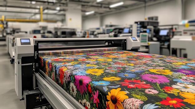 printing planket colorful floral